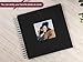 potricher 10 x 10 Inch DIY Scrapbook Photo Album 80 Pages Thick Kraft Blank Black Paper Memory Book for Wedding and Anniversary Family (Black, 10 Inch)
