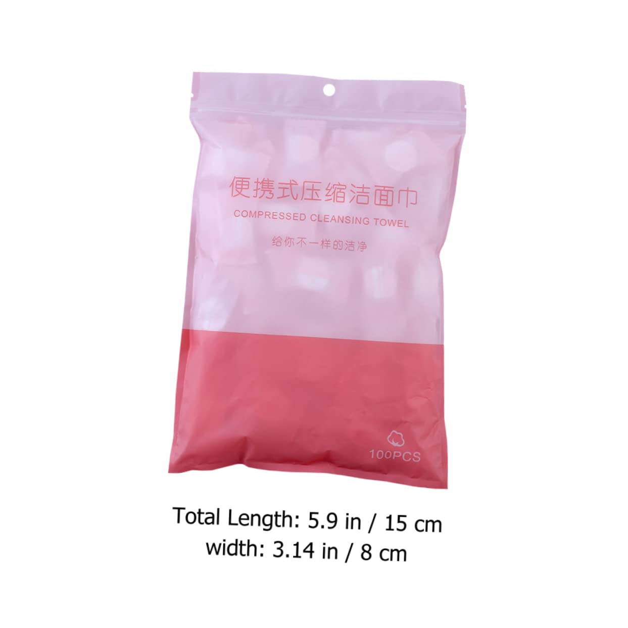 Baluue Set of 2 100 Count Compressed Towels Ultra Absorbent Nonwoven Travel Towels for Face Spa for On-the-go