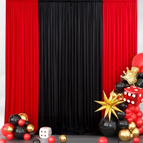 Rideaux de fond de fête infroissables pour masquer un mur lors d'un événement
