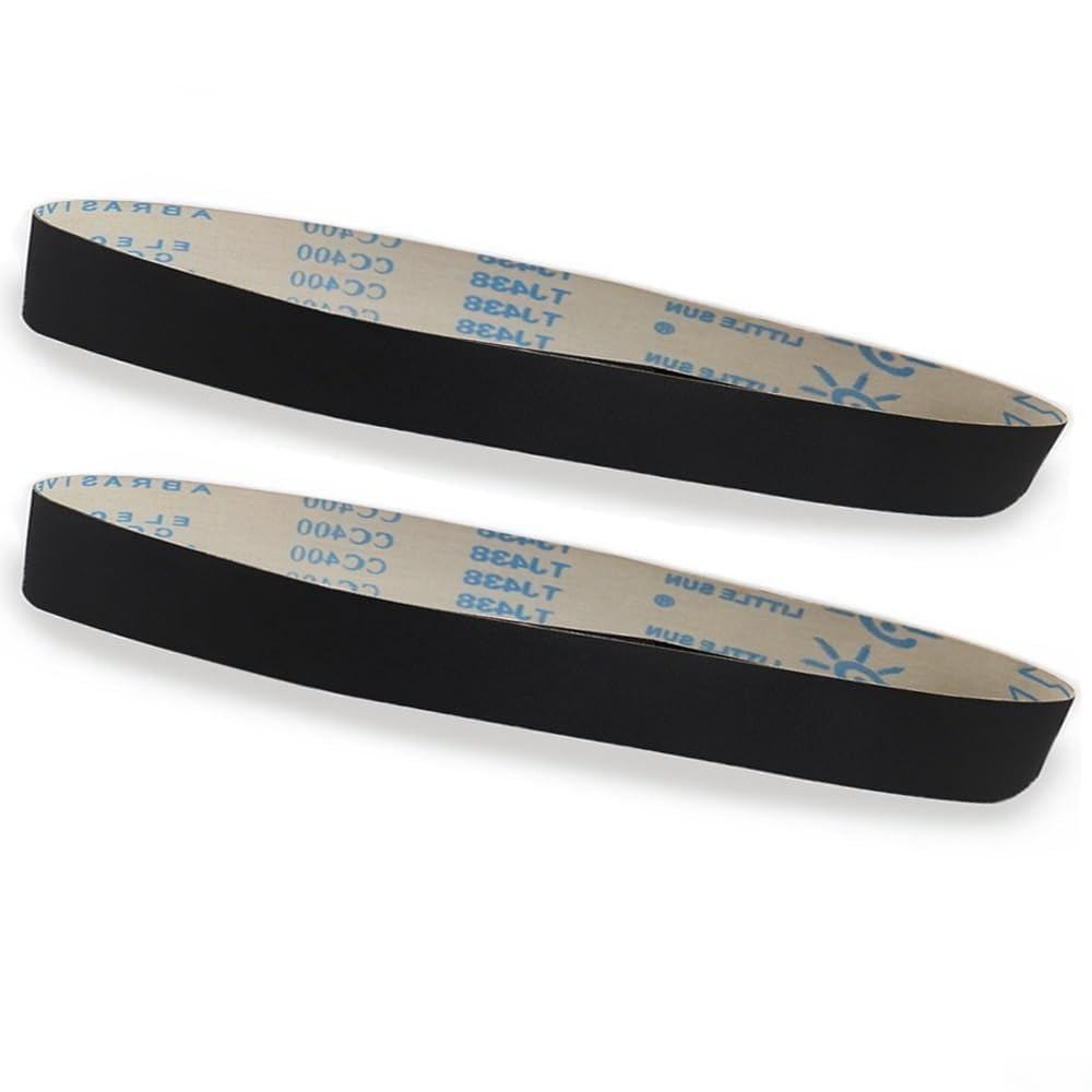 JWOO 28 Stück 1800 x 50 mm Siliziumkarbid-Schleifbänder for Polieren von Metallschleifbändern for Bandmaschinen, Metallbearbeitung, Körnung 60–1000# (Size : 28PCS 400 Grit)