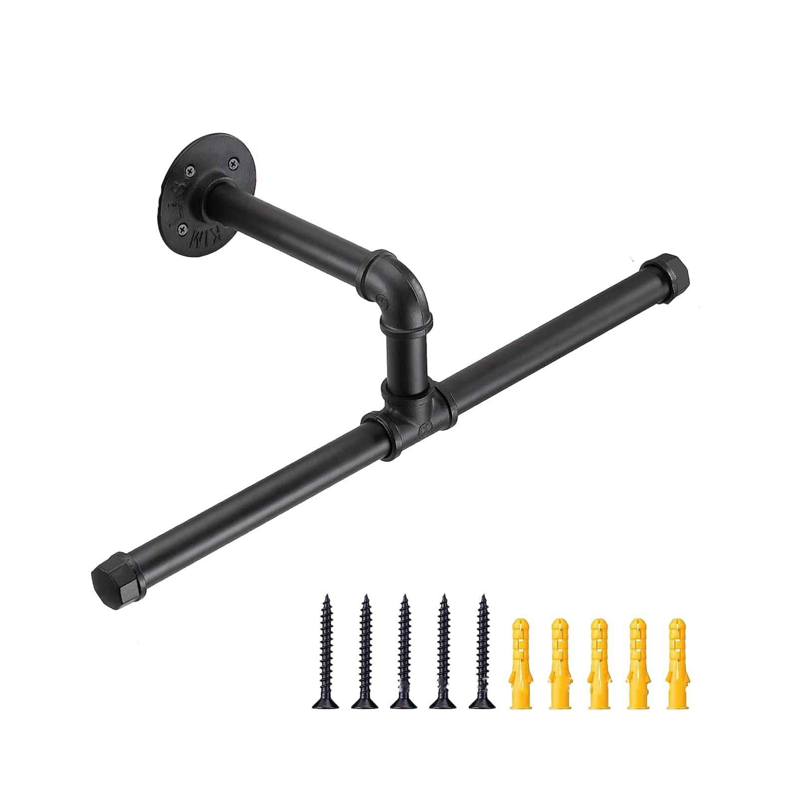 Msioytog Space Saving Wall Mounted Metal Hangers Sturdy Storage Organizers for Clothes Hats Bags Metal Wall Mounted Hook