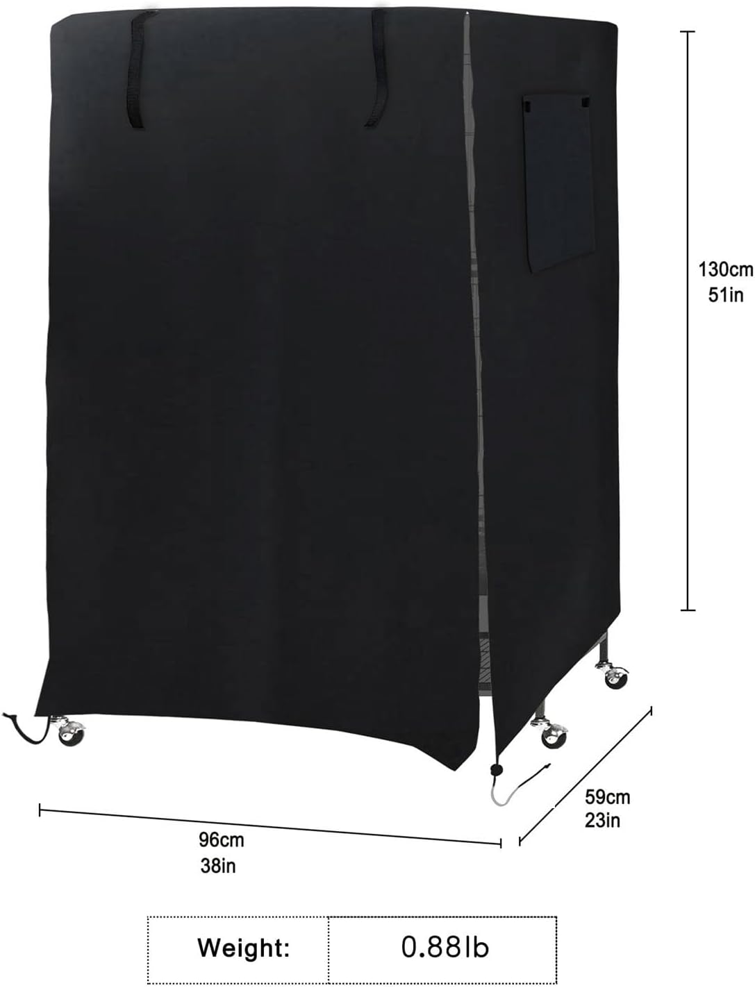 Bird Cage Cover, Warm Windproof Rainproof Sunproof Cage Cover Shade for Parakeet Cockatiel and More (Black)