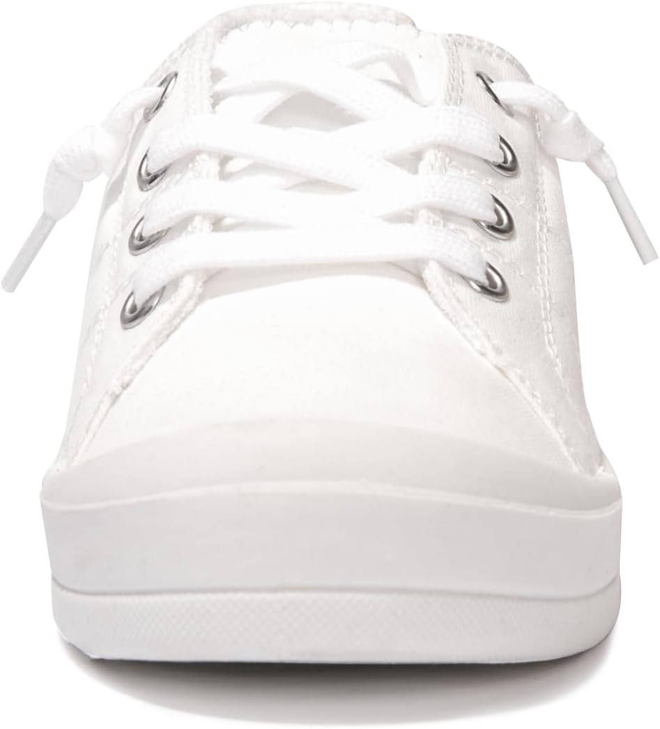 BENEKER Women's Platform Canvas Sneakers Low Top Fashion Sneakers Classic Slip-On Comfort Walking Shoes - Image 3