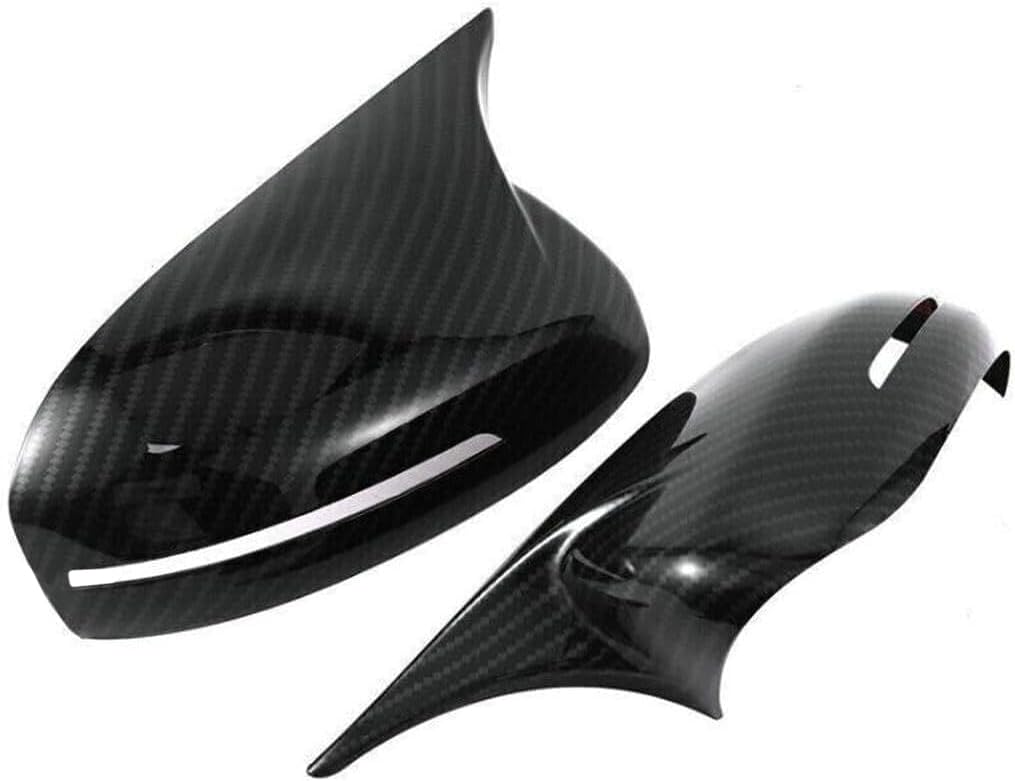 2pcs Rear View Mirror Outside Housing Wing Cover for Kia Optima K5 2011-2015 Rearview Mirror Door Wing Caps Driver Passenger Side Carbon Fiber Style Interior OX Horn Accessories