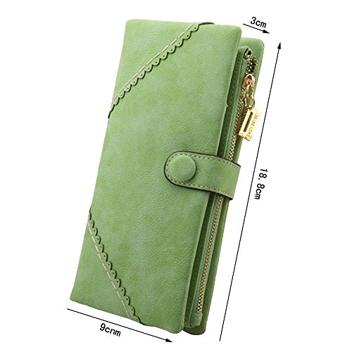 Cozyswan Moda Portafogli di pelle Pulsante Borsa