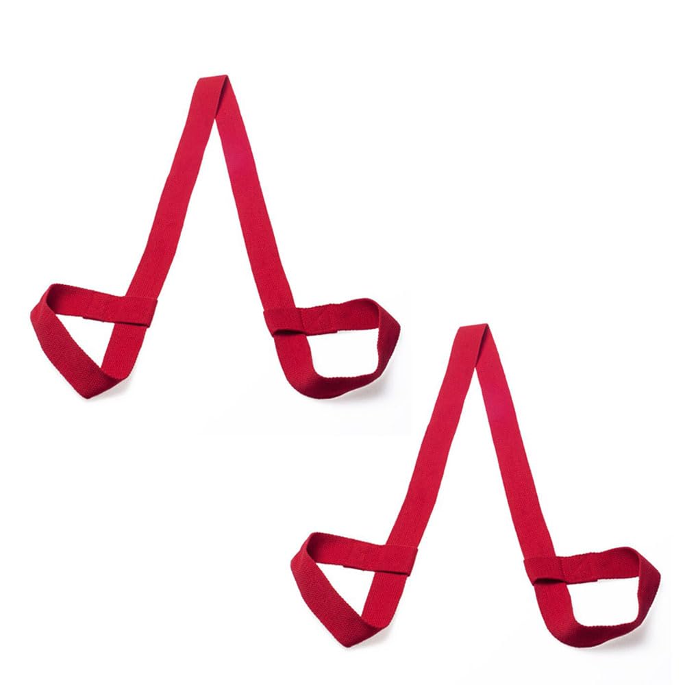Yoga Mat Strap for Carrying & Sling Belt for Holding Mat with Adjustable Strap, Yoga mat Bag Cover Fit for 4 mm to 10 mm Yoga mat adjustable nylon straps for yoga studios (Red)