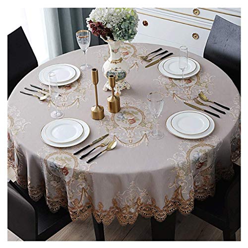 Nappe ronde coton et lin petite nappe européenne pour table de ménage