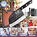 XYJ Authentic Since 1986,Outstanding Ancient Forging,6.7 Inch Full Tang,Serbian Chefs knife,Chef Meat Cleaver,Kitchen Knives,Set with Leather Sheath,Take Carrying,Butcher
