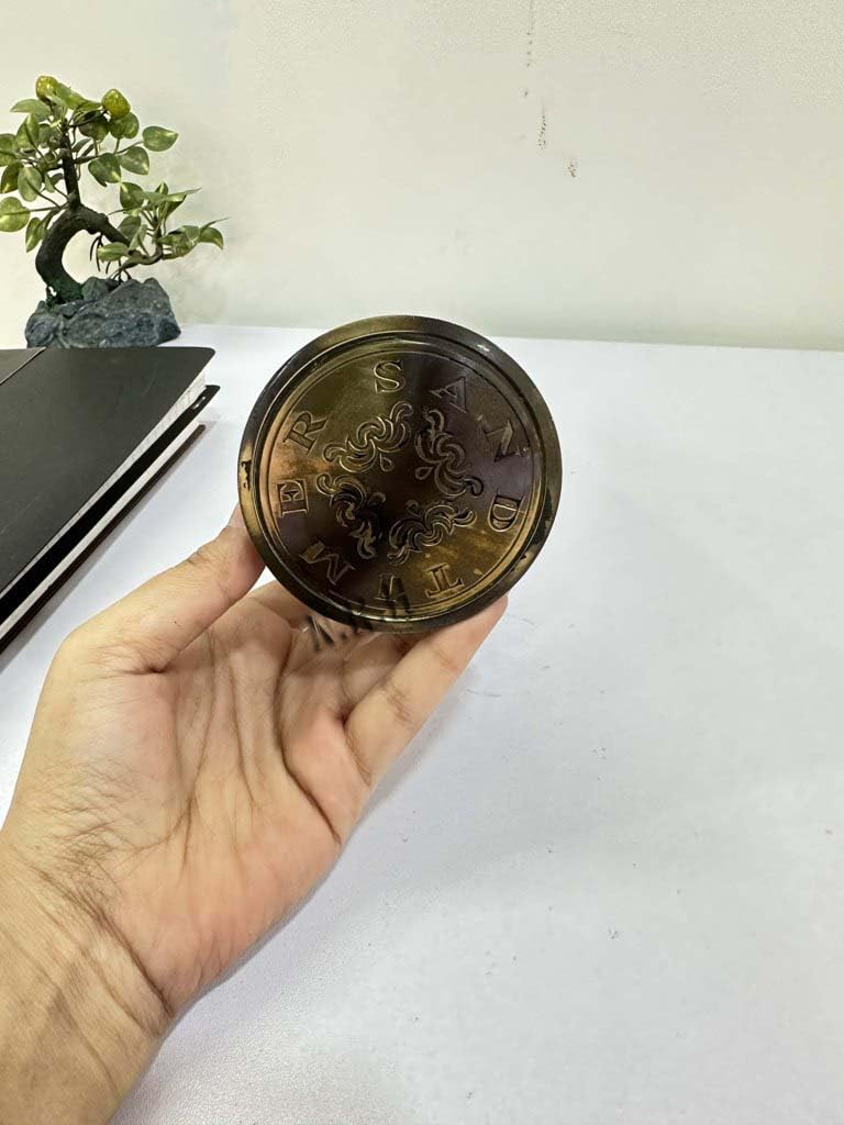 Clessidra vintage in legno personalizzata - Clessidra di sabbia bianca da 5 minuti - Decorazione da scrivania - Italia