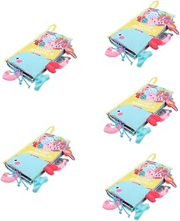SAFIGLE 5 Peças Livro De Pano De Cauda Brinquedo Infantil Brinquedos Infantis Brinquedos Infantis Brinquedos Infantis Playset Avião Brinquedos De Viagem Livro De Pano Mais Macio Livro