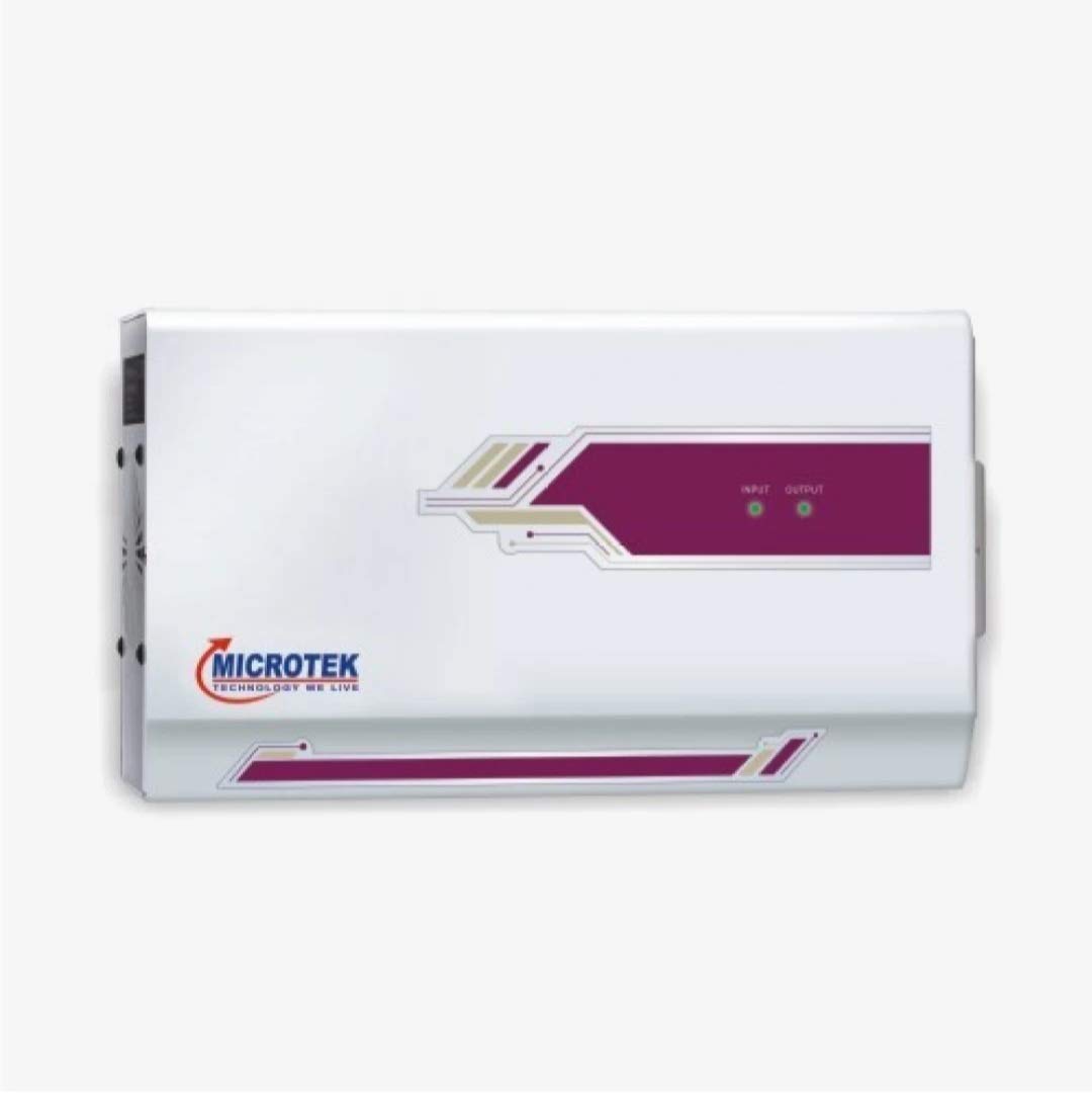 Microtek Pearl EM 5170+ Automatic Air Conditioners (A.C.) Voltage Stabilizer upto 2.0 Ton Working Power 170V - 270±5V (White) with 3 year warranty