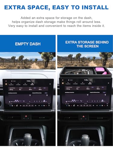 Image of CDEFG Dashboard Storage Tray for 2026 Mazda CX5 12.9 inch Screen, for 2026+ Mazda CX-5 (S /Select /Preferred /Premium) Accessories Behind-Screen Dash Organizer Storage Box (Not for Premium Plus)
