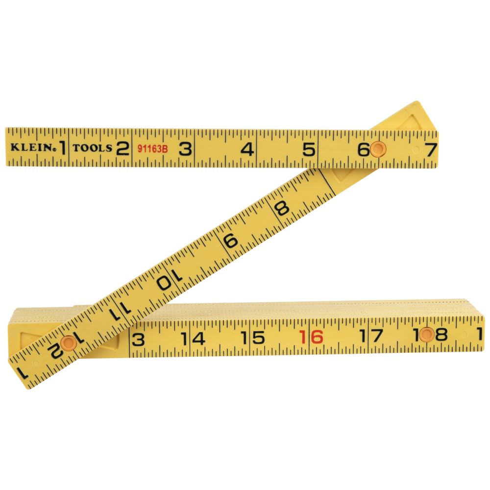 Klein Tools 6-Foot Fiberglass Ruler - Brick Scale -10