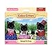 Calico Critters Midnight Cat Family, Dolls, Dollhouse Figures, Collectible Toys with 4 Figures Included