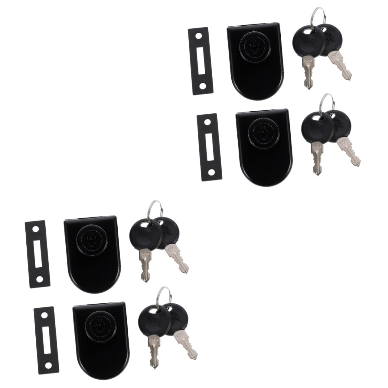 Serrure de porte en verre lot de 6 verrous pour vitrine et armoire