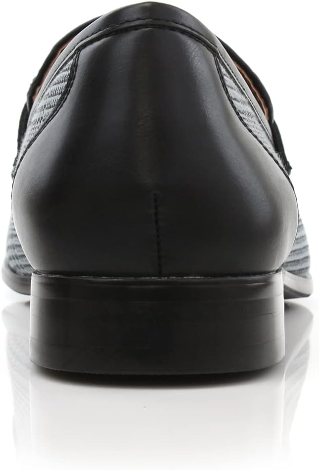 Ferro Aldo Men's Classic Penny Loafers & Slip-On Dress Shoes | Woven, Floral, and Plaid Styles | - Image 5