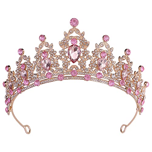 Corona de princesa con diamantes artesanales para bodas