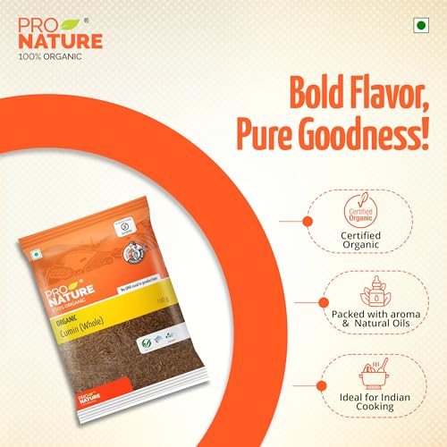 Image of Pro Nature 100% Organic Cumin (Whole) 100g (Pack of 3)