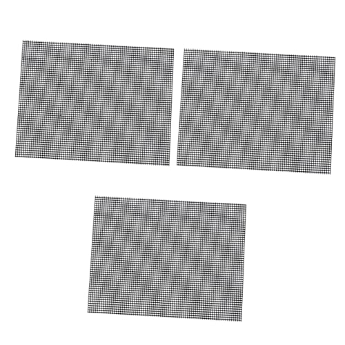 FUNNETOYU 3 piezas Alfombrillas Bbq Antiadherentes Reutilizables Resistentes Alta Temperatura para Barbacoa Exterior y Parrilla Malla para Hornear Pescado y Carne