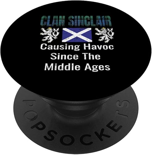 Clan Sinclair Tartan Scottish Family Name Scotland Pride PopSockets Standard PopGrip