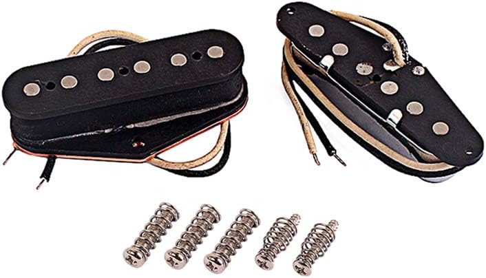 Alnicov Guitar Pickups Set Neck and Bridge Pickup With F mark For Tele Telecaster Style Electric Guitar Parts Replacement