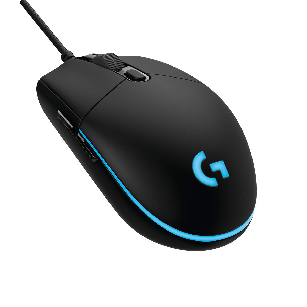 Logitech G PRO Wired Gaming Mouse, 12,000 DPI, RGB Lightning, Ultra Lightweight, 6 Programmable Buttons, On-Board Memory, Compatible with PC / Mac - Black
