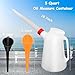 5 Quart Oil Measuring Container Automotive Motor Oil Dispenser Oil Jug Container with Cover and Long Nozzle 2 Pcs Long Neck Funnels for Automotive Fluids