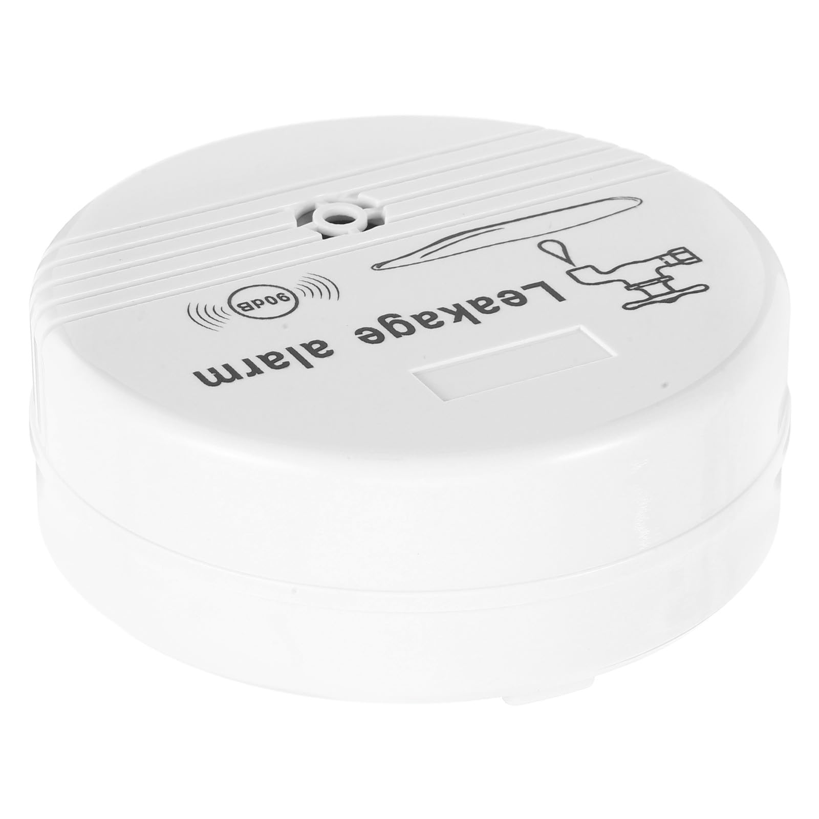 Water Leak Detector Sensor Alarm, White ABS Flood Sensor for Basement