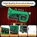 PAMPET DOLPHIN Pocket Trumpet Plastic Bb Trumpet Standard Trumpets for Student Beginner Bb Trumpets Instrument (Green)