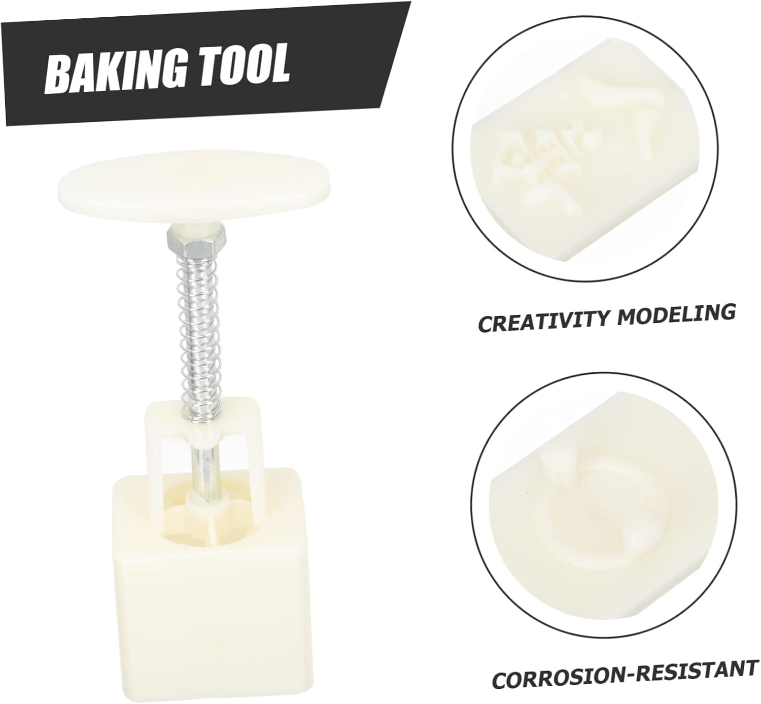 Ciieeo 3sets Moon Cake Baking Mold Hand Pressed Chinese Mooncake Molds Non-stick Home Bakery Tools