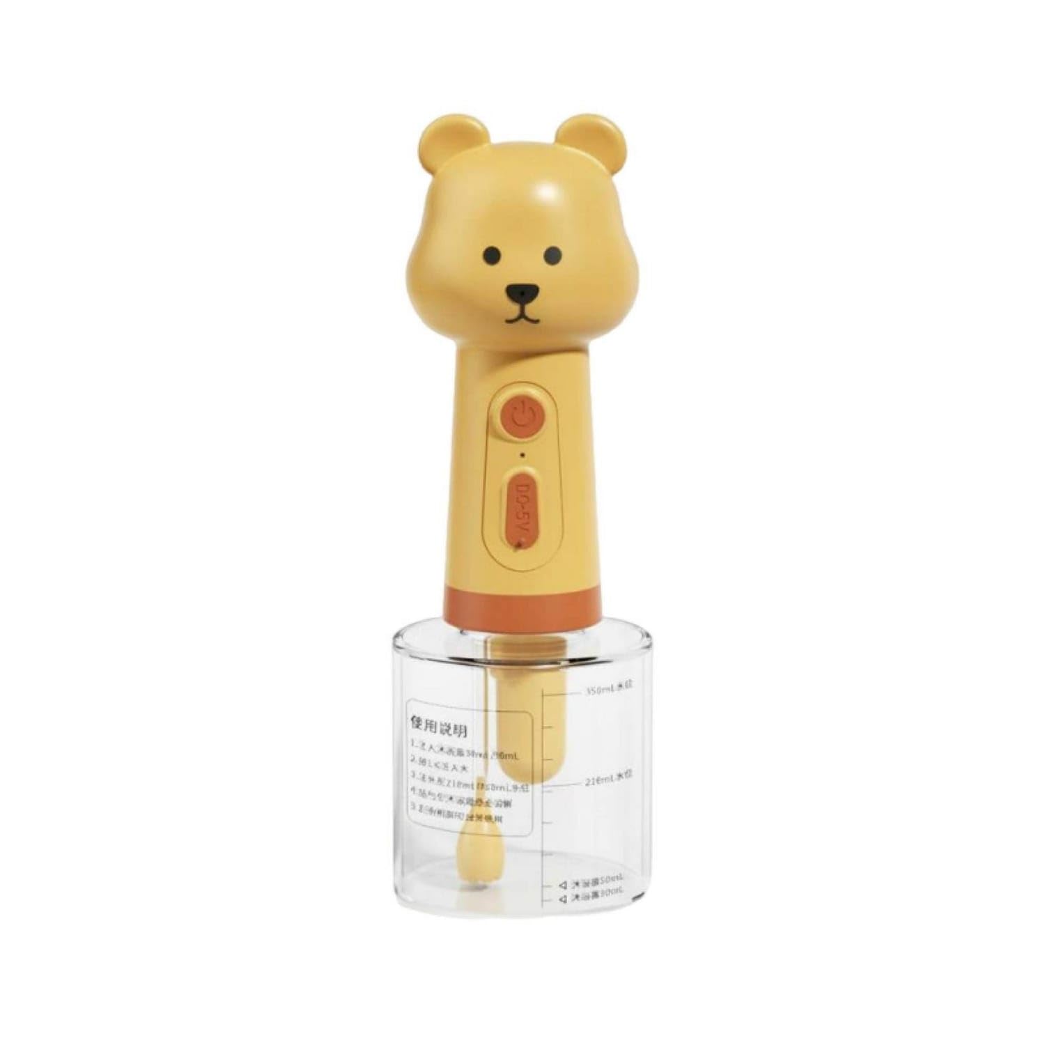 Easy to Use Pet Shampoo Cottoning Bottle Single-Press Automatic Duck Soap Cottoning Dispenser Pet Bath Bubble Creator for Dog Owners, Grooming, Bear Chinese-image-28