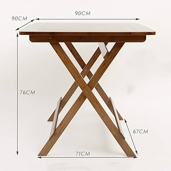 ZXQZ Folding Table, Wooden TV Table, Desk, PC Office