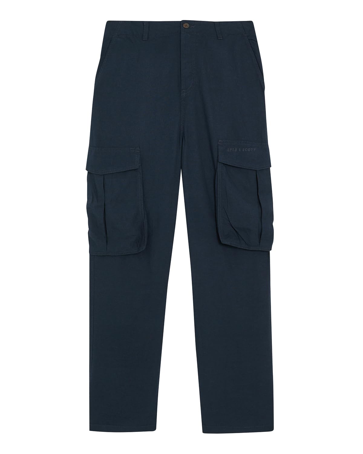 Lyle & Scott Men's Bleu Cotton Cargo Trousers