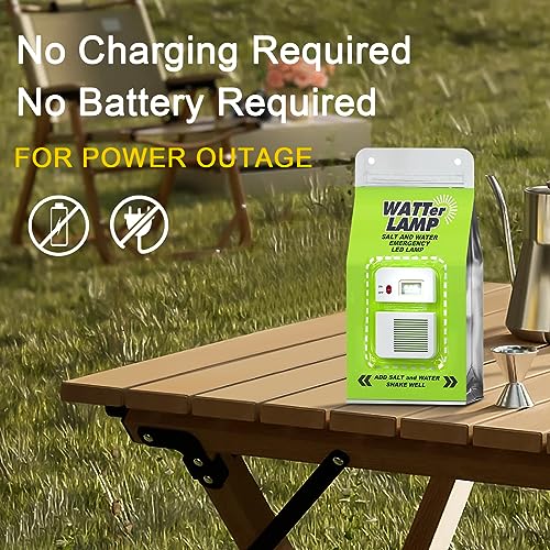 Image of Water Lamp Light Bag Without Battery - Salt Water Emergency LED Lantern for Outdoor Activities, Night Fishing, Camping