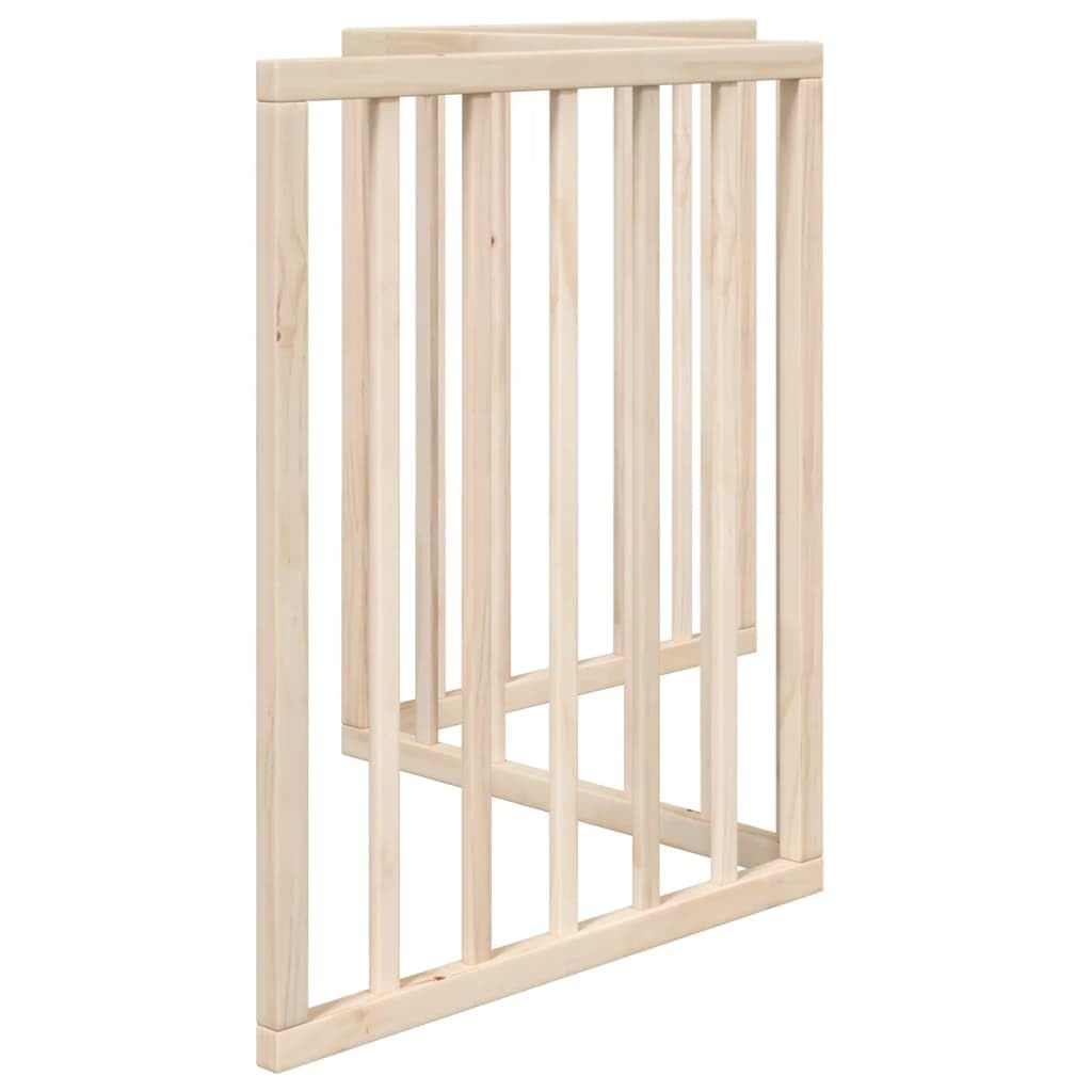 vidaXL Puerta para Perros Plegable de 3 Paneles, 150 cm, Madera de álamo