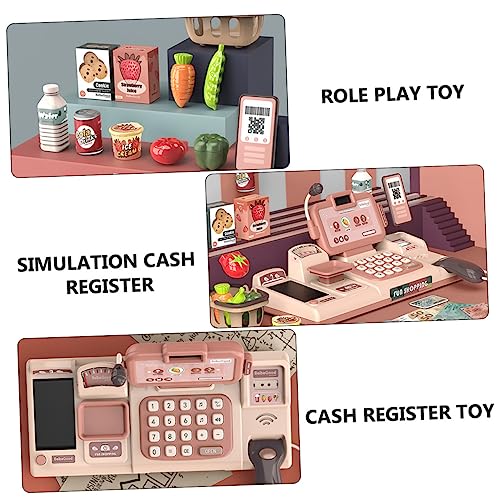 Hohopeti 1 Conjunto De Caixa Registradora Infantil De Brinquedo Para Celular Brinquedos De Brinquedo