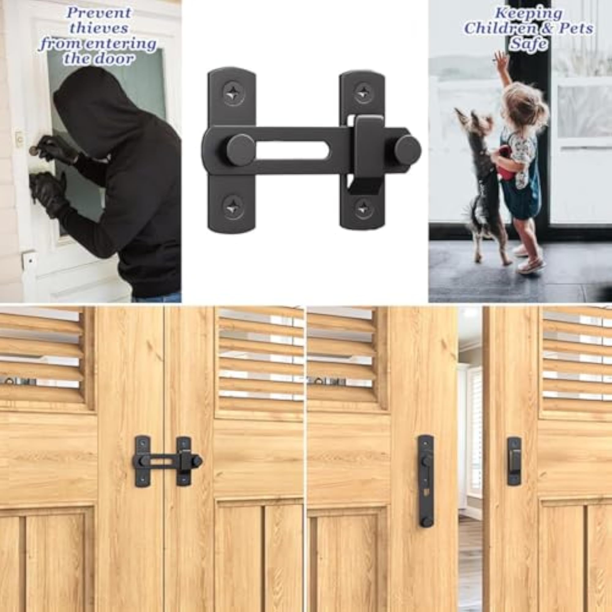 Stainless Steel Flip Latch Door Lock for Safety Gates