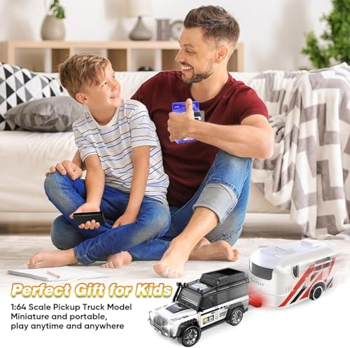 Image of Remote Controlled Car Mini RC Car from 3 4 5 6 Years 2.4GHz Mini RC Cars with Tractor and LED Light 1:64 Scale 3 Speed, Baby Cars Toy Gift