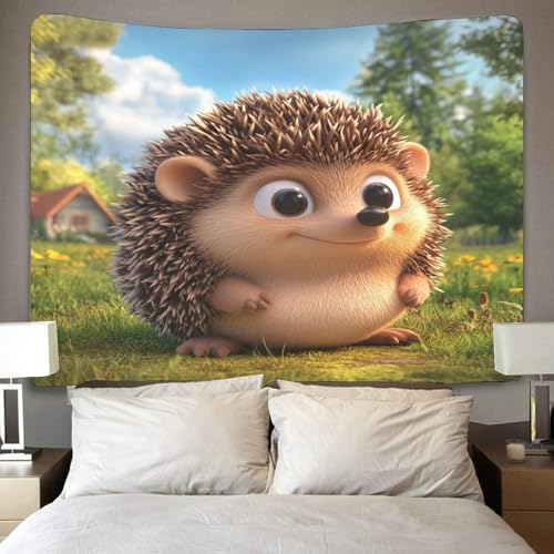 Tapestry murale impression 3d hérisson poster tissu grand format