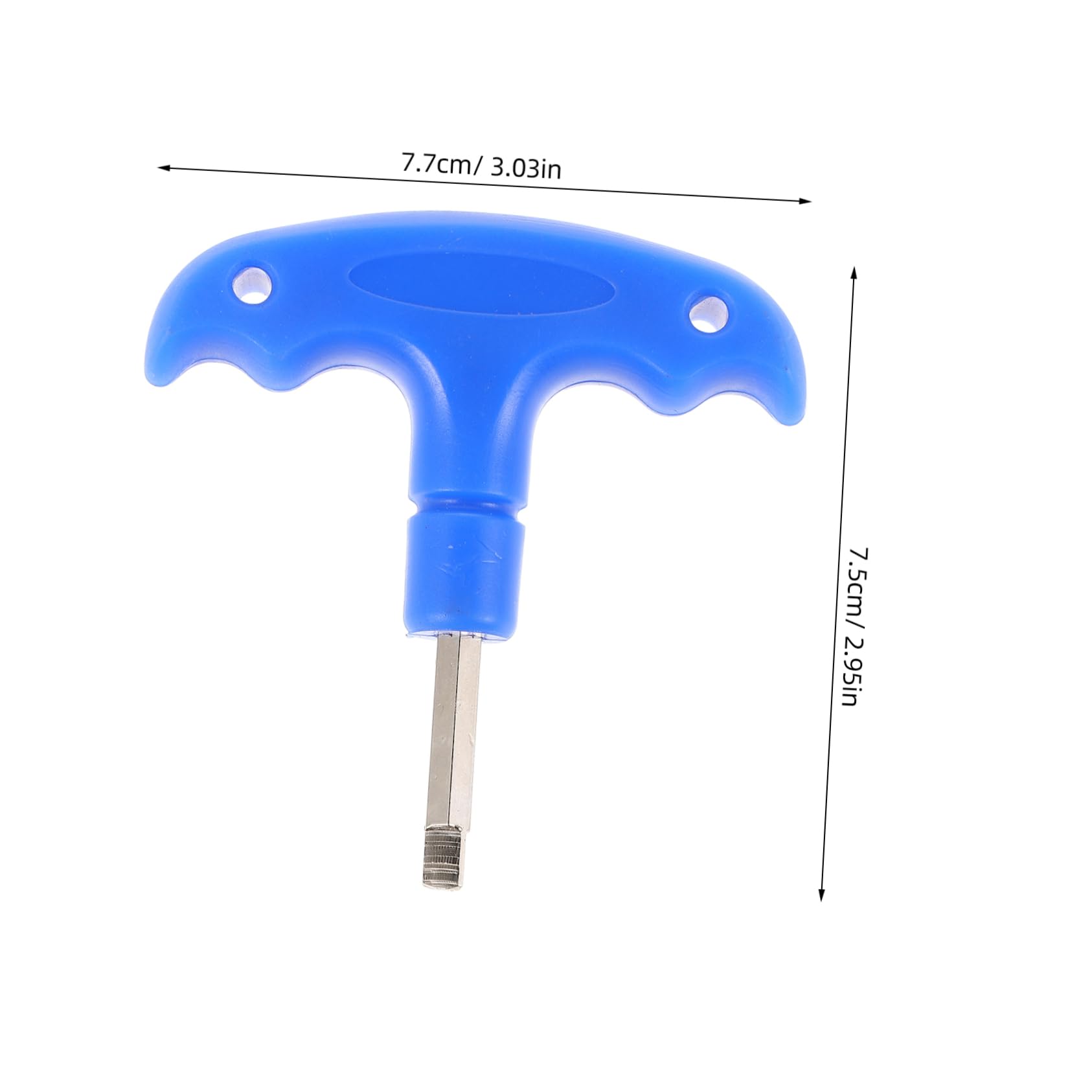 POPETPOP Stainless Steel Golf Club Wrench Driver Tool for Weight Adjustment Head Tool with Plastic Handle for Grips Spikes