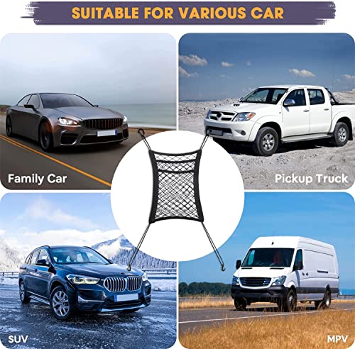 FCILY – Barreira para cães de carro, rede para cães para carro entre os assentos, organizador de red