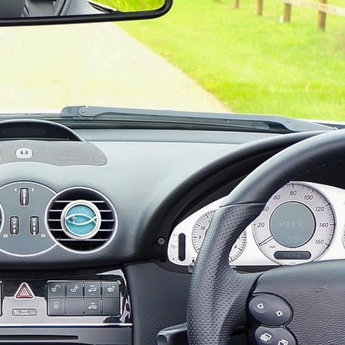 Image of 30mm Car Diffuser Vent Clip Aromatherapy Car Essential Oil Diffuser Vent Clips Car Air Fresheners Scents Diffuser Vent Clip (Christian Cross Fish)