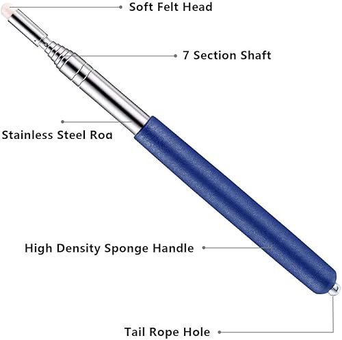 Miniatura 2 de Puntero telescópico con cordón de mano, paquete de 4 punteros para profesores para aula, punteros de presentación para profesores, puntero de mano