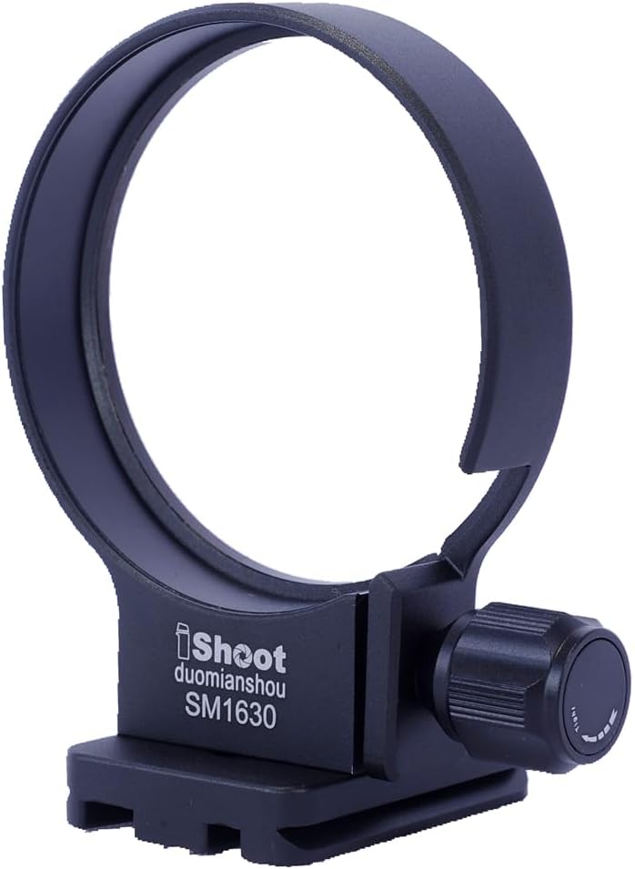 iShoot Lens Collar Tripod Mount Ring Compatible with Sigma 16-300mm F3.5-6.7 DC OS (E/X/L/RF Mount), Lens Support Holder Bracket w/ Arca-Swiss Fit Camera Quick Release Plate for Arca Clamp &Stabilizer