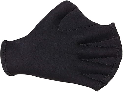 Miniatura 6 de BESPORTBLE Guantes de malla acuática para natación, entrenamiento acuático, resistencia al agua, ajuste acuático de entrenamiento acuático, palas de