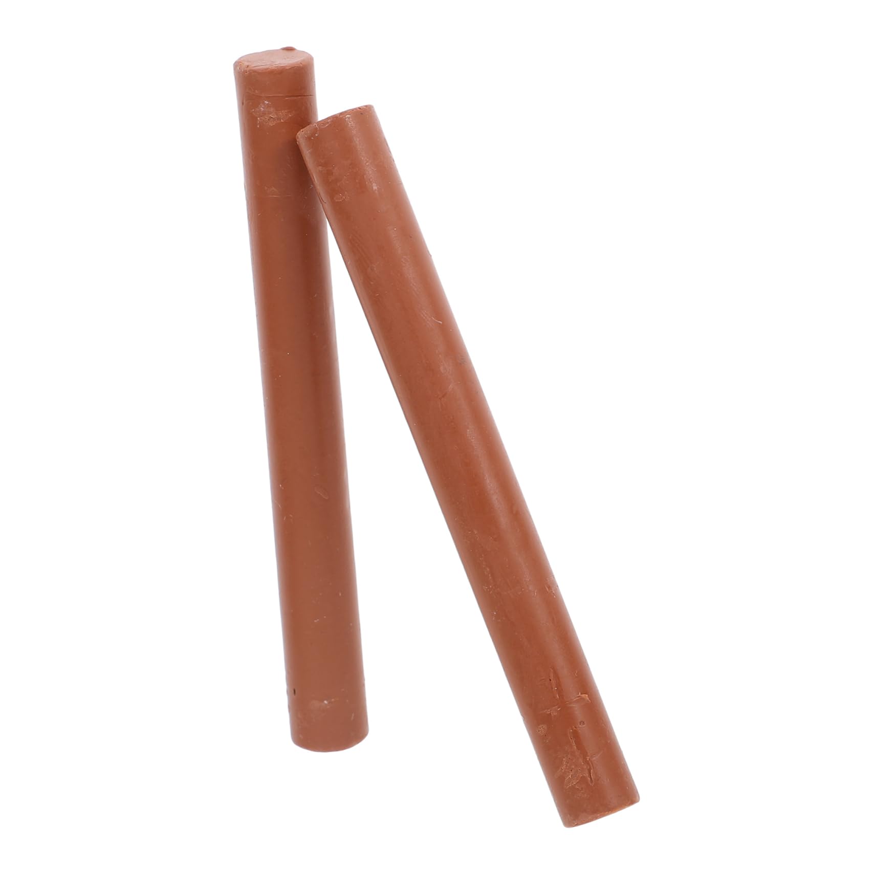 MUCKLILY 2pcs Wood Repair Wax Crayon Furniture Scratch Repair Pens for Wood for Restoring Scuffs Scratches and Cracks Brown Finish