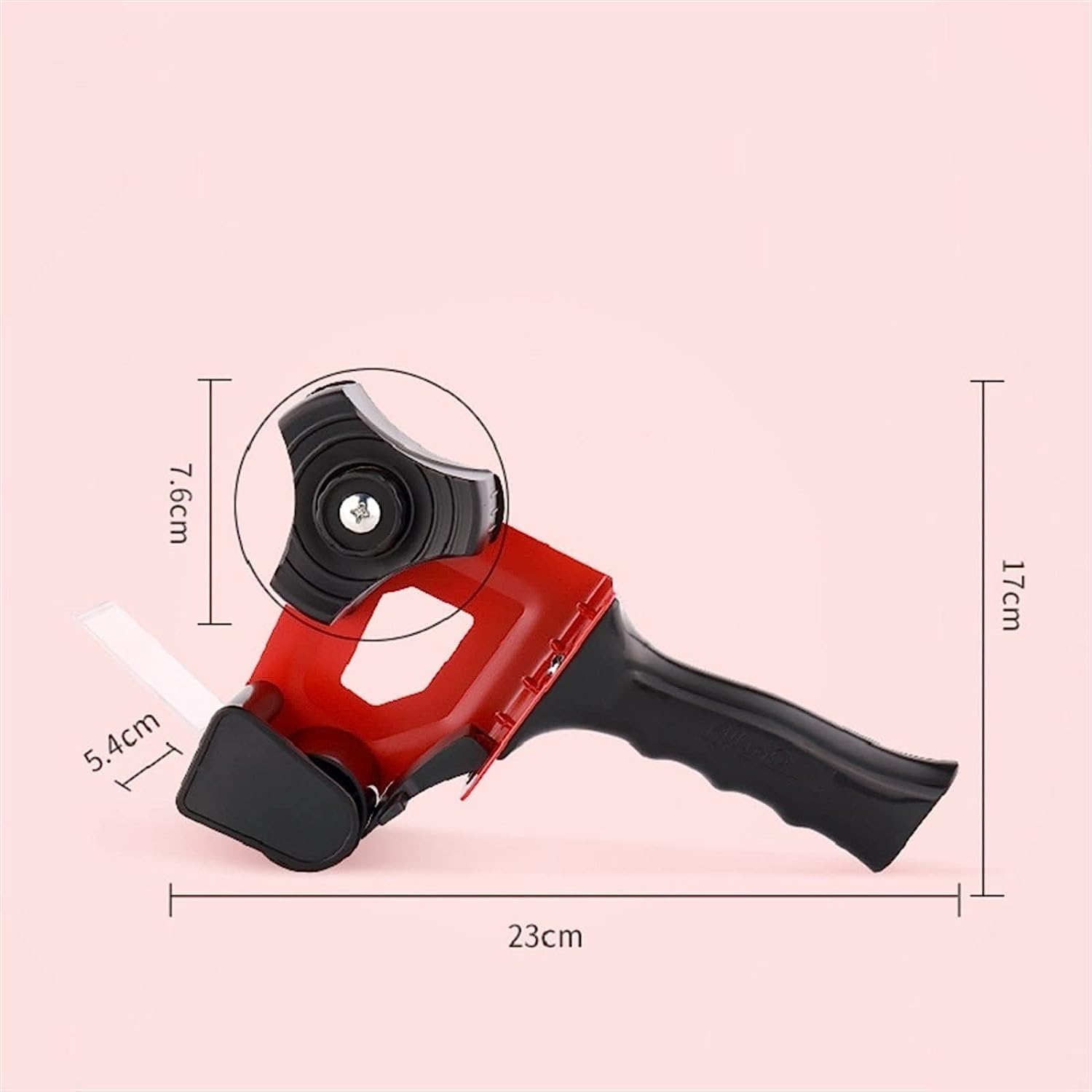 PiWine Dispenser di nastro adesivo, Dispenser di nastro da scrivania, Dispenser di nastro Dispenser di nastro adesivo Sigillante manuale Maniglia Dispenser di nastro adesivo Taglio