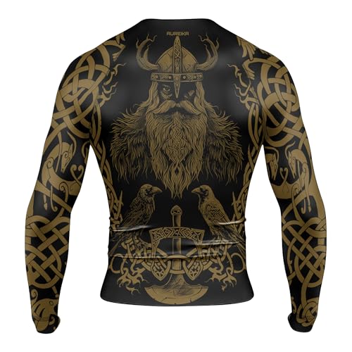 Viking Long Sleeve Rash Guard for Men – Compression Fit Training Shirt for MMA, BJJ, and Fitness Workouts3