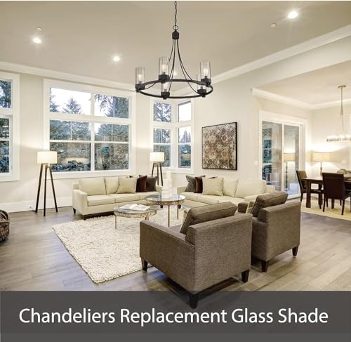 Image of Aspen Creative 23655-60-4,Clear Wine Cup Glass Shade For Lighting Fixture.Size:4-3 /4 inchD x 6-1 /8 inchH,Center Hole:43mm. Set of 4.