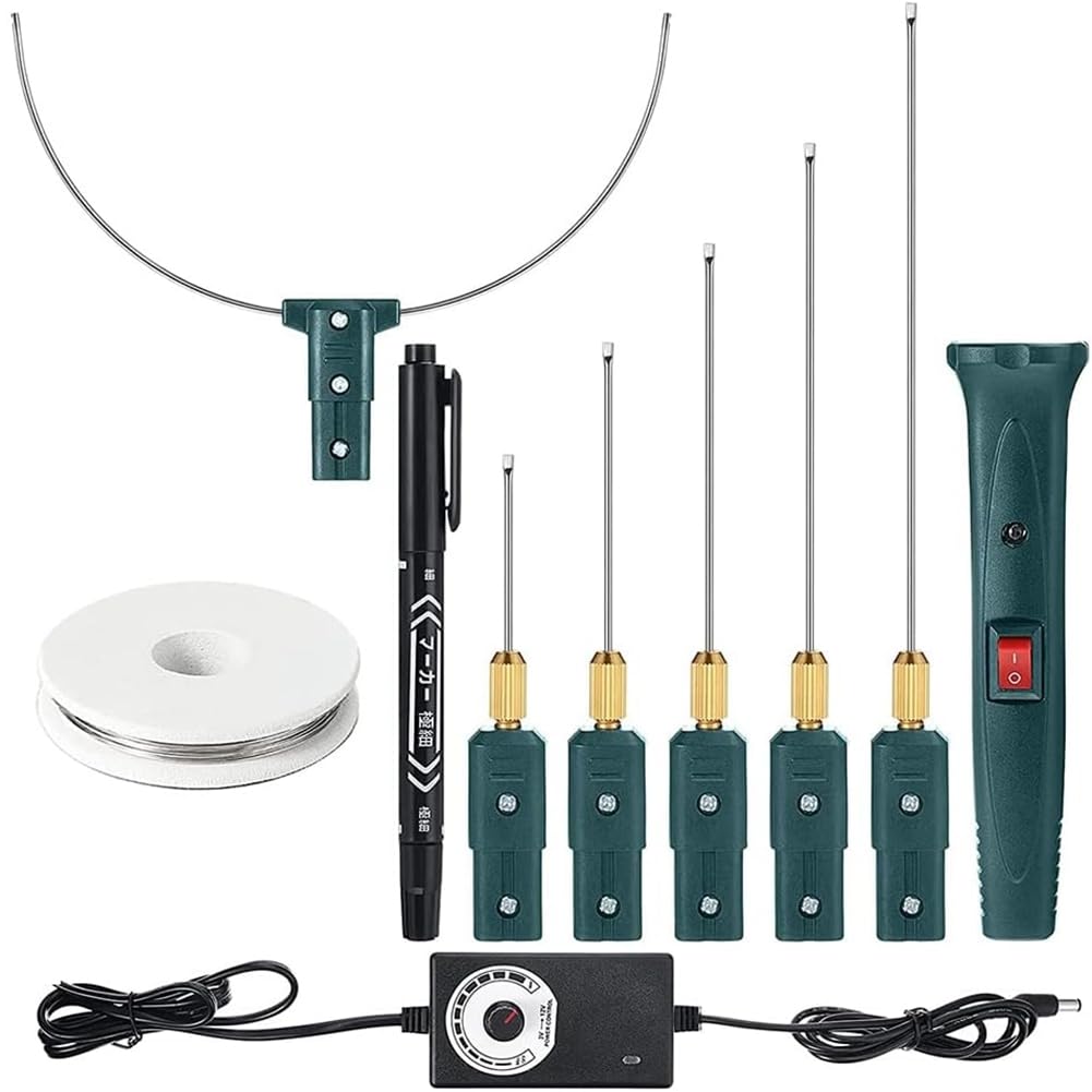 Kit de Cortador de Espuma de Alambre Caliente con Controlador de Temperatura 100-240V 24W para Tallado de Espuma EVA